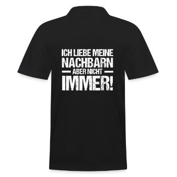 Quartier Meilleur voisin - Polo Homme - noir - Dos - Kai (181cm)