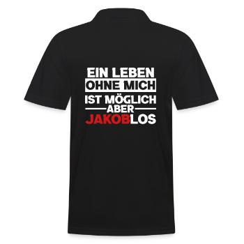 Beer Beer Lovers Drink Celebrate Jakob - Men's Polo Shirt - black - Back - Kai (181cm)