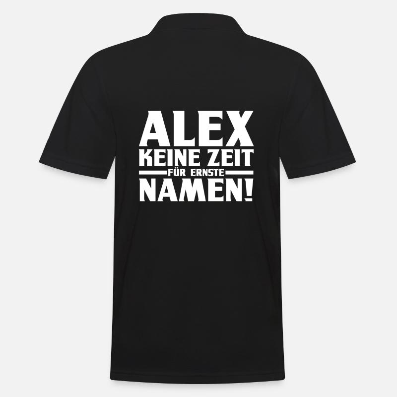 Alexander Alexandra Alexa Alex - Männer Poloshirt - Schwarz