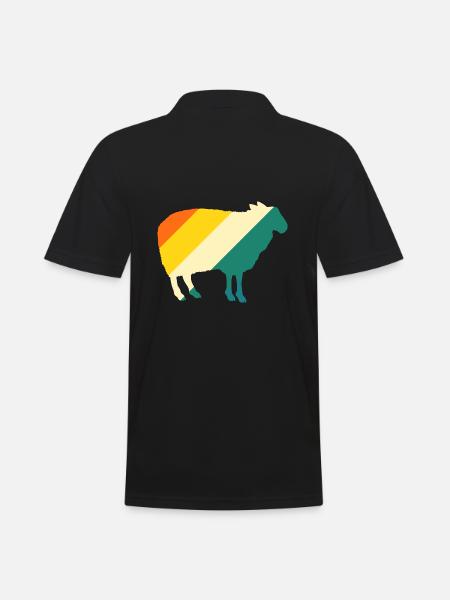 Shepherd Sheep - Men's Polo Shirt - black