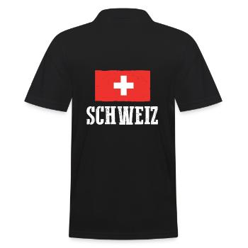 Suisse Suisse - Polo Homme - noir - Dos - Kai (181cm)