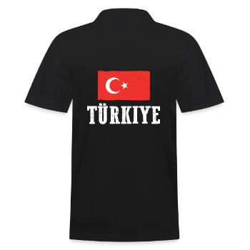 Türken Türkei - Männer Poloshirt - Schwarz - Hinten - Kai (181cm)