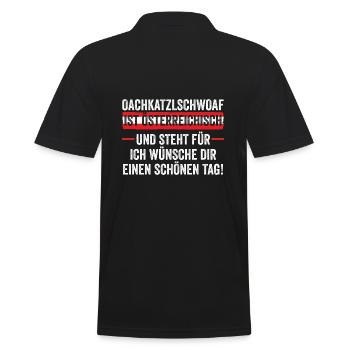 Austrians Austria - Men's Polo Shirt - black - Back - Kai (181cm)