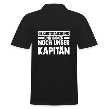 Chef Gruppenleiter Teamleiter Vorgesetzter - Männer Poloshirt - Schwarz - Hinten - Kai (181cm)
