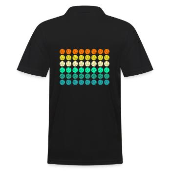 Handballer Handball - Männer Poloshirt - Schwarz - Hinten - Kai (181cm)