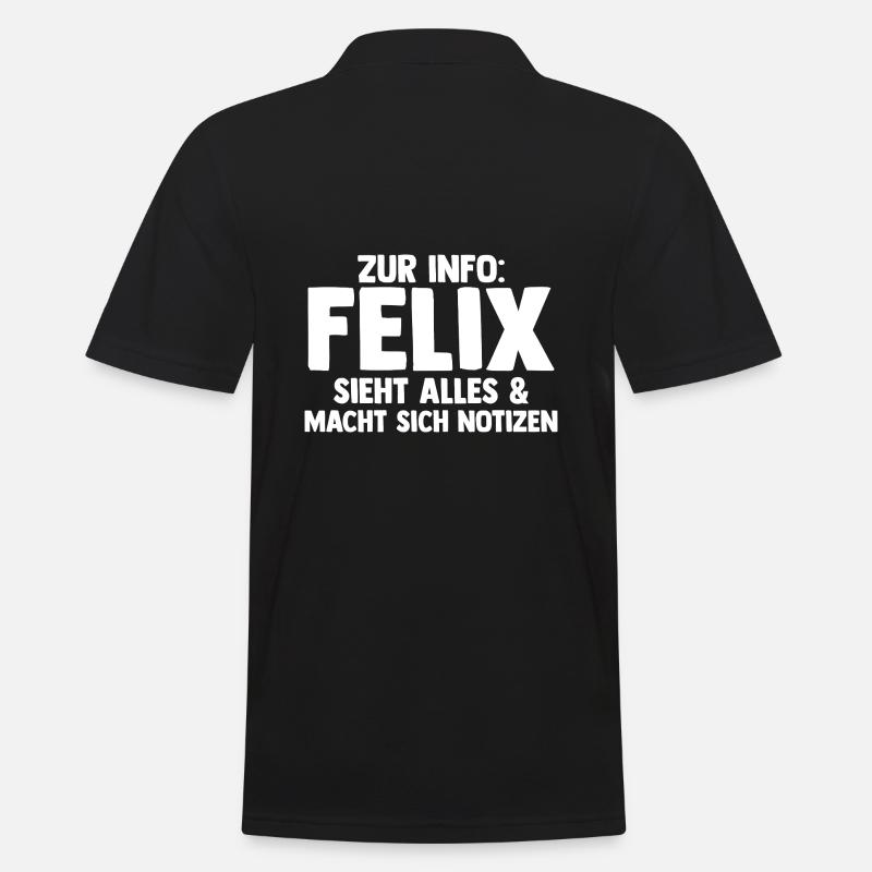 Felix - Polo da uomo - nero