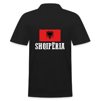 Albaner Albanisch Albanien - Männer Poloshirt - Schwarz - Hinten - Kai (181cm)