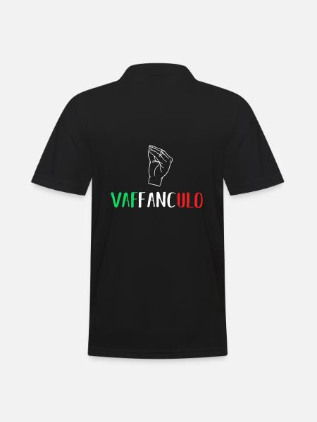 Italy Italian Vaffanculo - Men's Polo Shirt - black