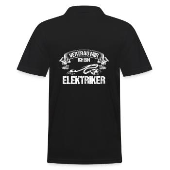 Maître électricien Ingénieur électricien Électricien - Polo Homme - noir - Dos - Kai (181cm)
