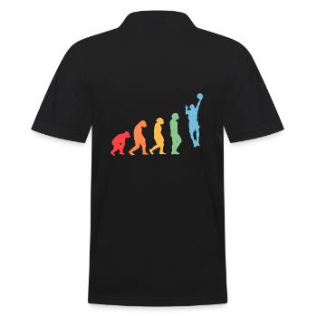 Basketball Players Evolution Basketball - Men's Polo Shirt - black - Back - Kai (181cm)