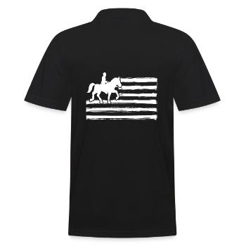 Cheval - Polo Homme - noir - Dos - Kai (181cm)