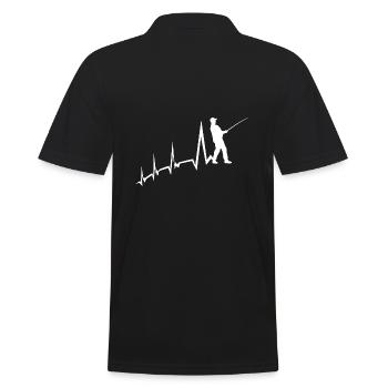 Angler Evolution Fishing - Men's Polo Shirt - black - Back - Kai (181cm)
