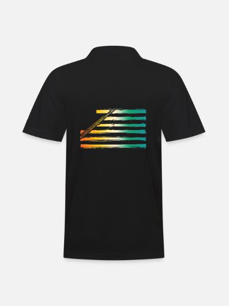 Flute player - Men's Polo Shirt - black
