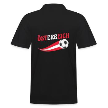 Austrians Austria - Men's Polo Shirt - black - Back - Kai (181cm)