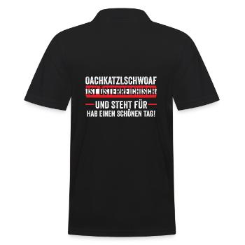 Austrians Austria - Men's Polo Shirt - black - Back - Kai (181cm)