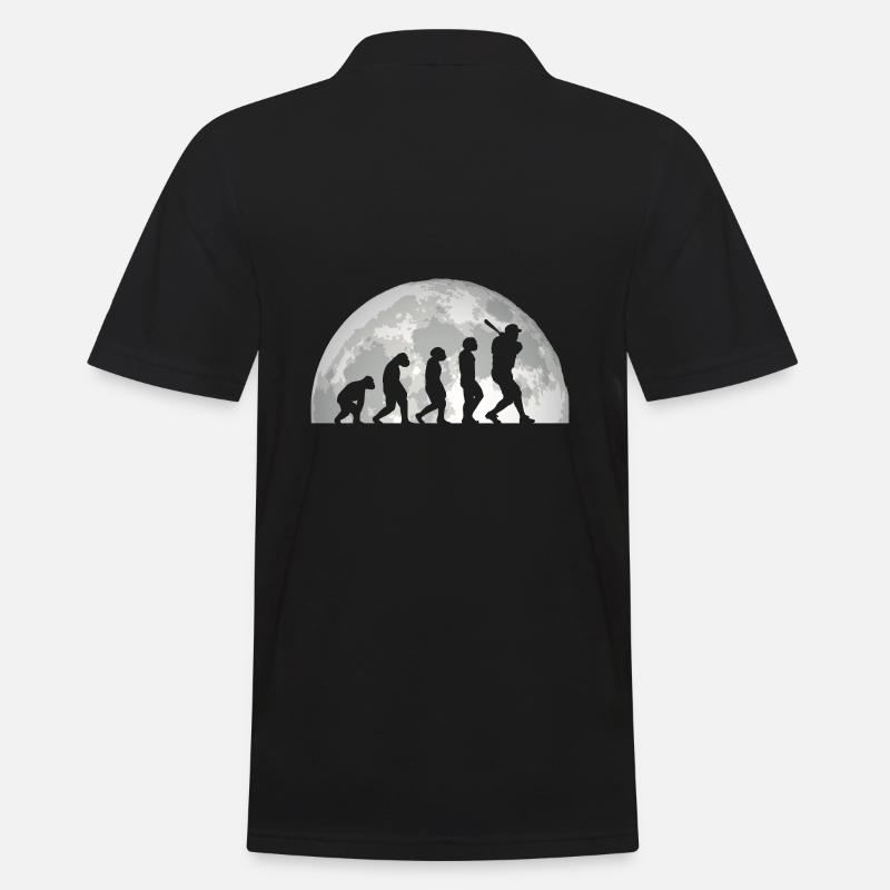 Baseballspieler Evolution Baseball - Männer Poloshirt - Schwarz