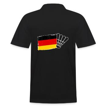 Badminton Drapeau allemand Badminton - Polo Homme - noir - Dos - Kai (181cm)