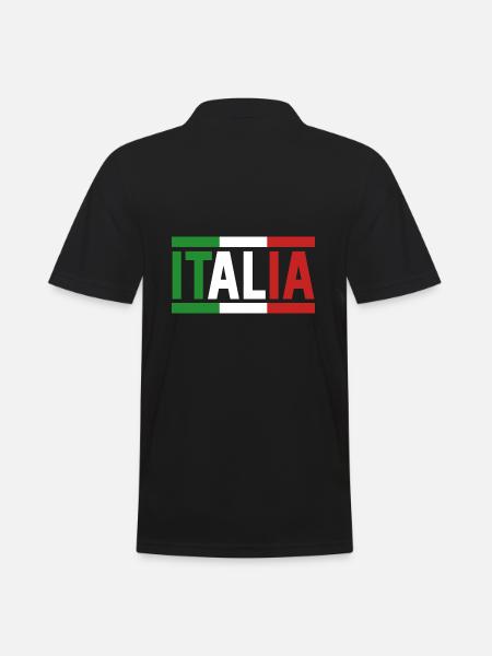 Italie Italien Italien Italie - Polo Homme - noir