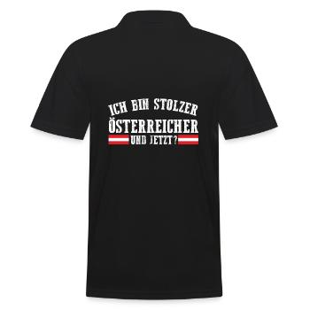 Austrians Austria - Men's Polo Shirt - black - Back - Kai (181cm)