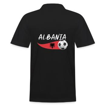 Albaner Albanisch Albanien - Männer Poloshirt - Schwarz - Hinten - Kai (181cm)