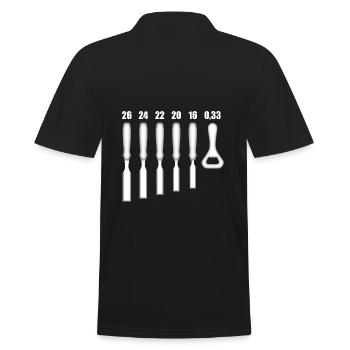 Tischler Schreiner Stecheisen Flaschenöffner - Männer Poloshirt - Schwarz - Hinten - Kai (181cm)