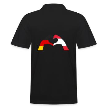 Austrians Germany Austria - Men's Polo Shirt - black - Back - Kai (181cm)