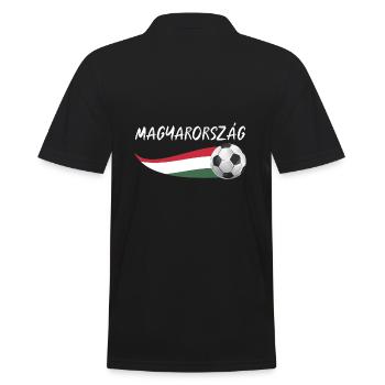 Magyaren Ungarn - Männer Poloshirt - Schwarz - Hinten - Kai (181cm)