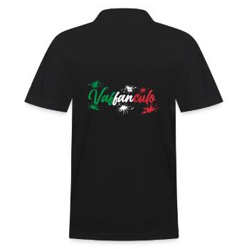 Italy Italian Vaffanculo - Men's Polo Shirt - black - Back - Kai (181cm)