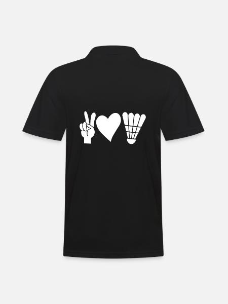 Federball Badminton - Men's Polo Shirt - black