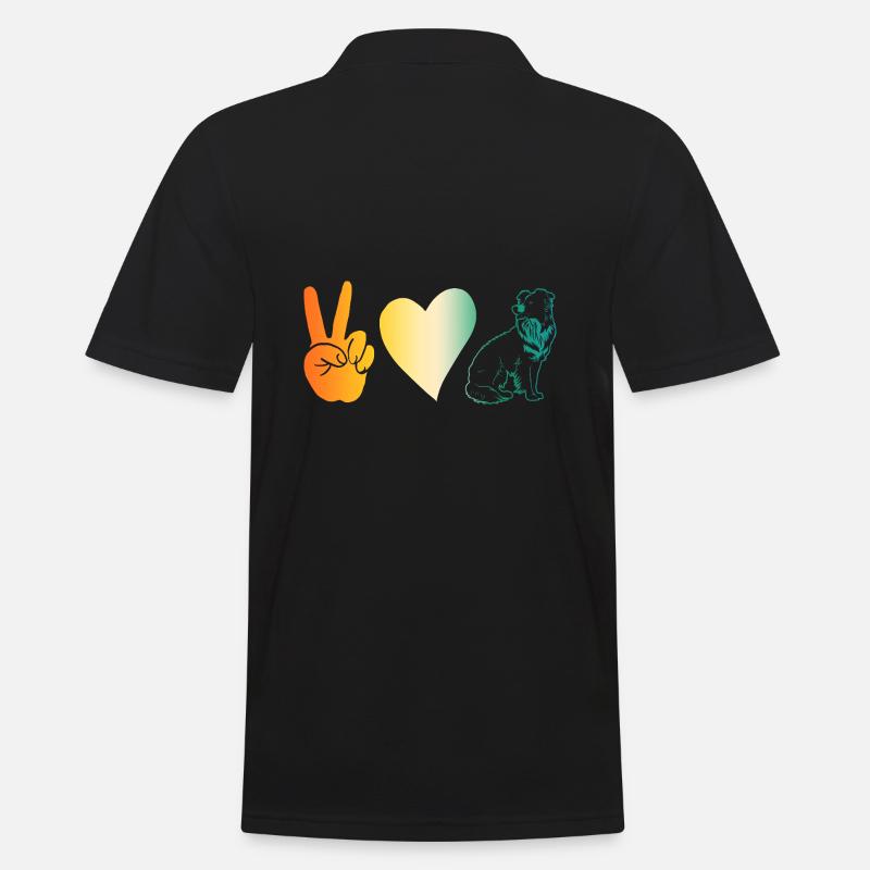 Border Collie - Männer Poloshirt - Schwarz