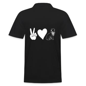 Border Collie - Polo Homme - noir - Dos - Kai (181cm)