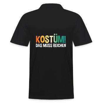 Jecken Carnival Carnival - Men's Polo Shirt - black - Back - Kai (181cm)