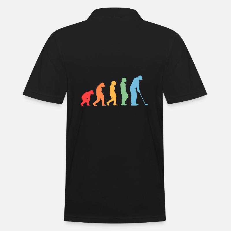 Golfspieler Evolution Golf - Männer Poloshirt - Schwarz