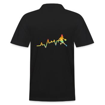 Basketball Players Evolution Basketball - Men's Polo Shirt - black - Back - Kai (181cm)