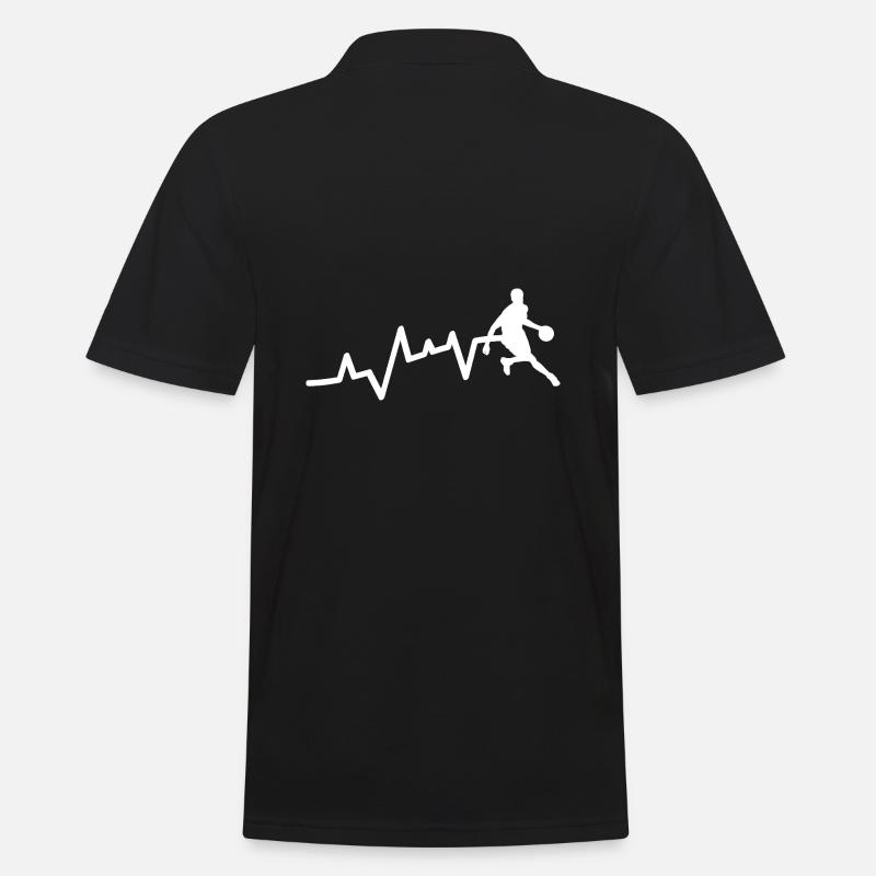 Basketballspieler Evolution Basketball - Männer Poloshirt - Schwarz