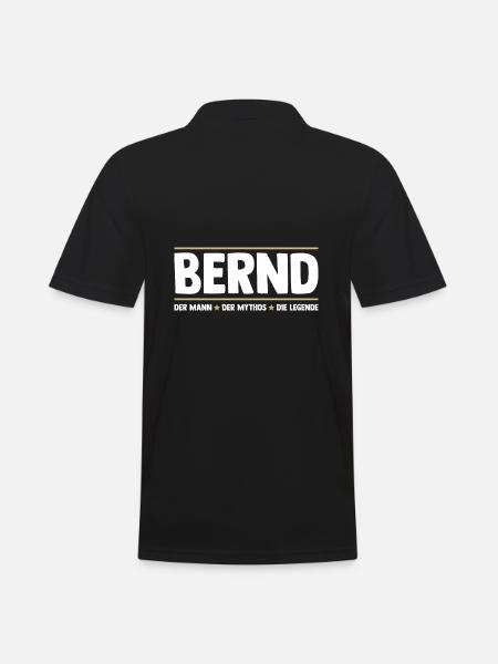 Bernd - Men's Polo Shirt - black