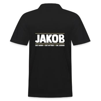 Jacob - Polo Homme - noir - Dos - Kai (181cm)