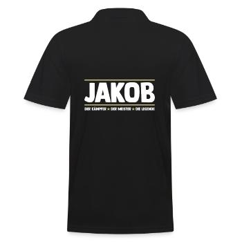 Jacob - Polo Homme - noir - Dos - Kai (181cm)