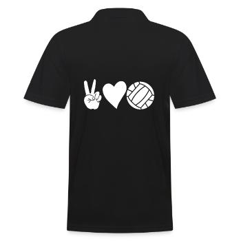 Handballer Handball - Männer Poloshirt - Schwarz - Hinten - Kai (181cm)