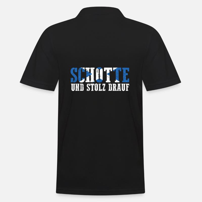Schotten Schottisch Schottland - Männer Poloshirt - Schwarz