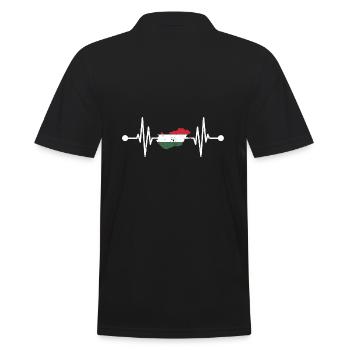 Battement de cœur magyar hongrois - Polo Homme - noir - Dos - Kai (181cm)