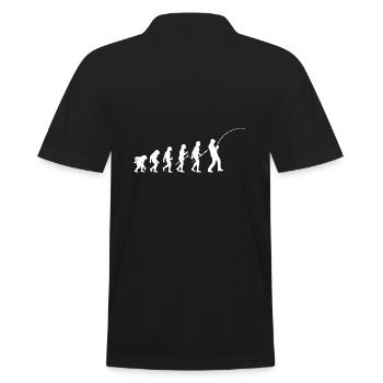 Angler Evolution Fishing - Men's Polo Shirt - black - Back - Kai (181cm)