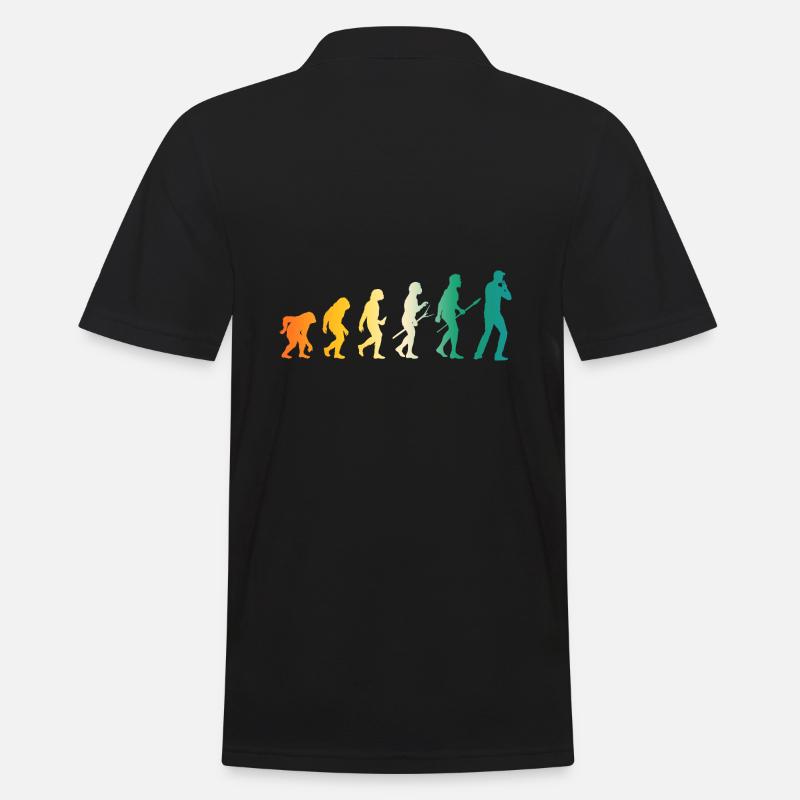 Harmonika Evolution Mundharmonika - Männer Poloshirt - Schwarz