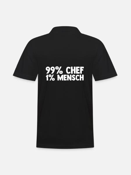 Teamleiter Chef Abschied - Männer Poloshirt - Schwarz
