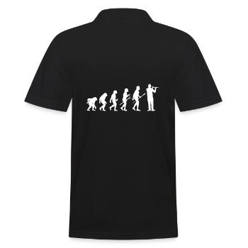Flautist Evolution Flute - Men's Polo Shirt - black - Back - Kai (181cm)
