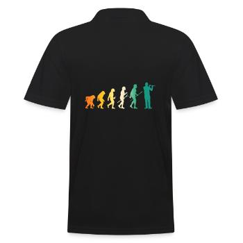 Flautist Evolution Flute - Men's Polo Shirt - black - Back - Kai (181cm)