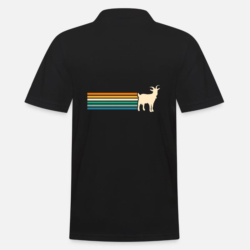 Ziegen - Männer Poloshirt - Schwarz