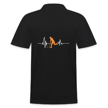 Field hockey - Men's Polo Shirt - black - Back - Kai (181cm)