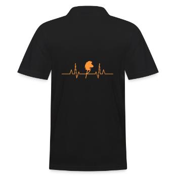 Hobby Horse Hobby Horsing - Men's Polo Shirt - black - Back - Kai (181cm)