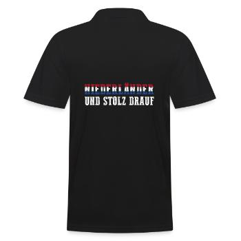 Niederländer Niederlande Holland - Männer Poloshirt - Schwarz - Hinten - Kai (181cm)